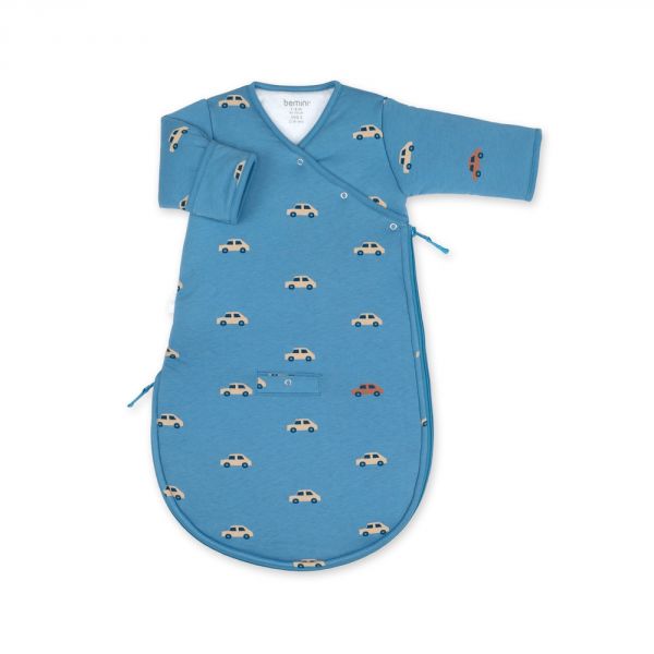 Gigoteuse bébé hiver 1-4 mois Pady jersey mario turquoise