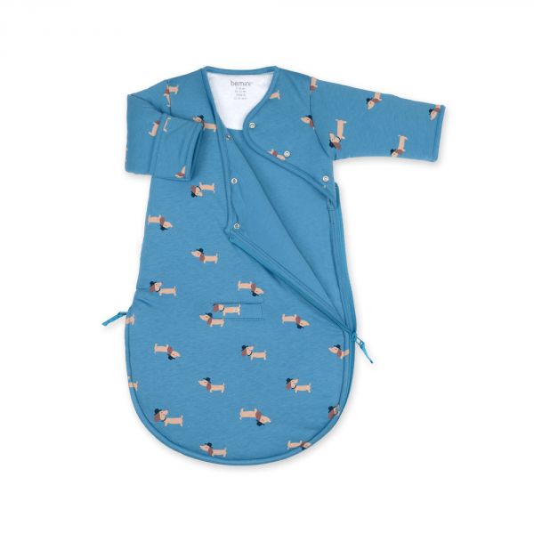 Gigoteuse bébé hiver 1-4 mois Pady jersey wouff turquoise