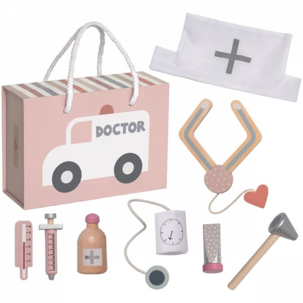 Mallette docteur en bois rose