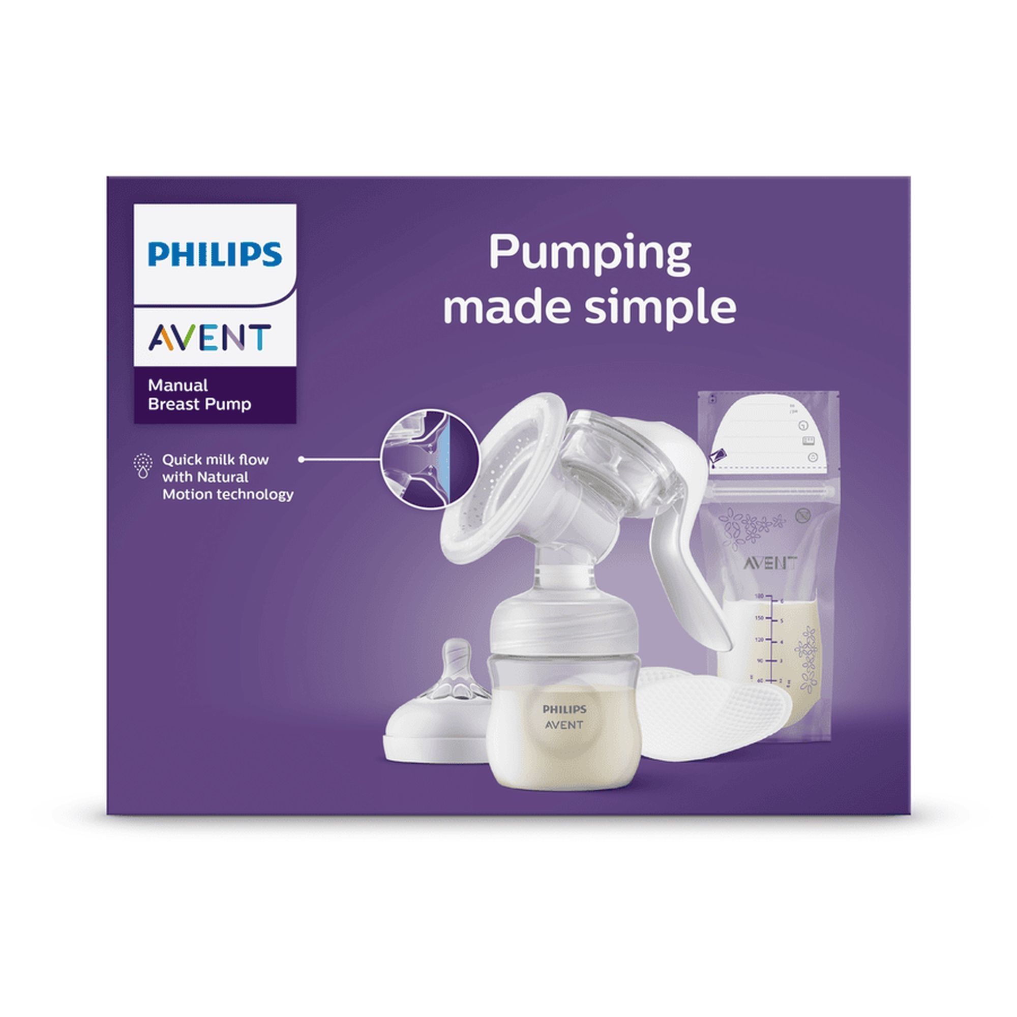 Philips Avent Kit allaitement avec tire-lait manuel simple
