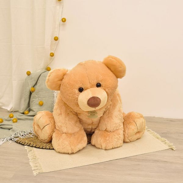 Grand Ours en peluche Gros'ours miel 65 cm