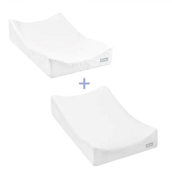 Matelas à langer Sofalange  + housse éponge blanche