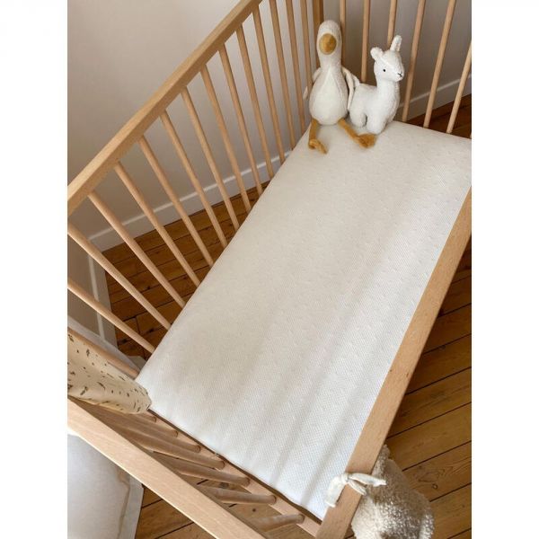 Matelas bébé coton déhoussable 60 x 120 cm