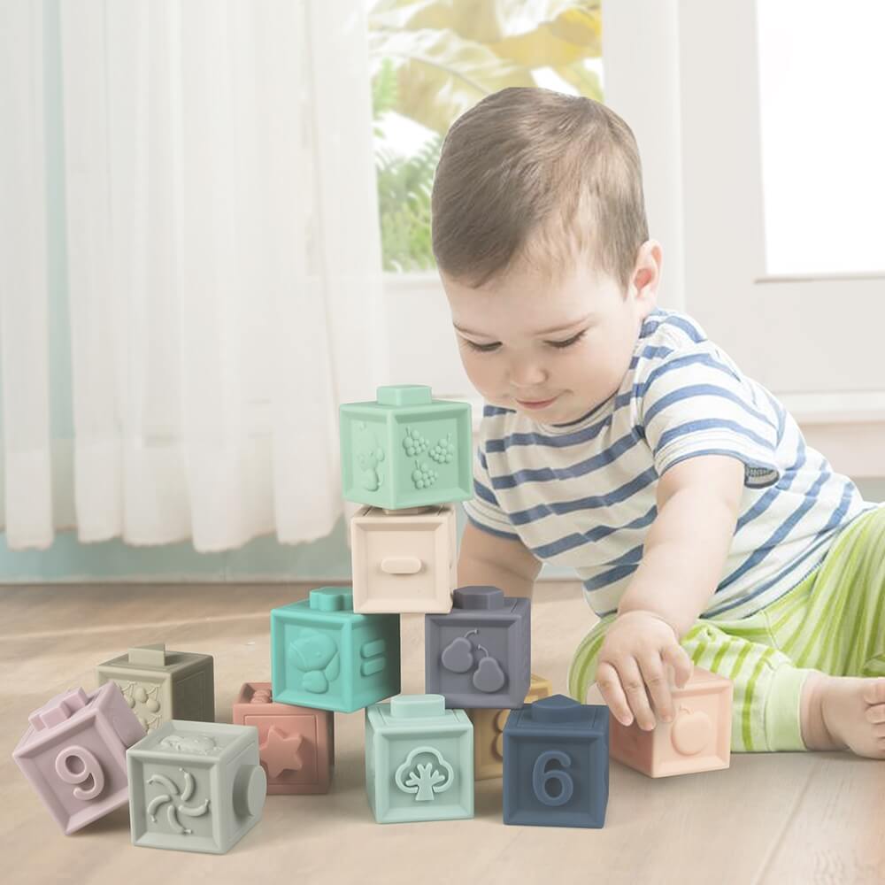 Lot de cubes bébé Mes premiers cubes éducatifs - Made in Bébé
