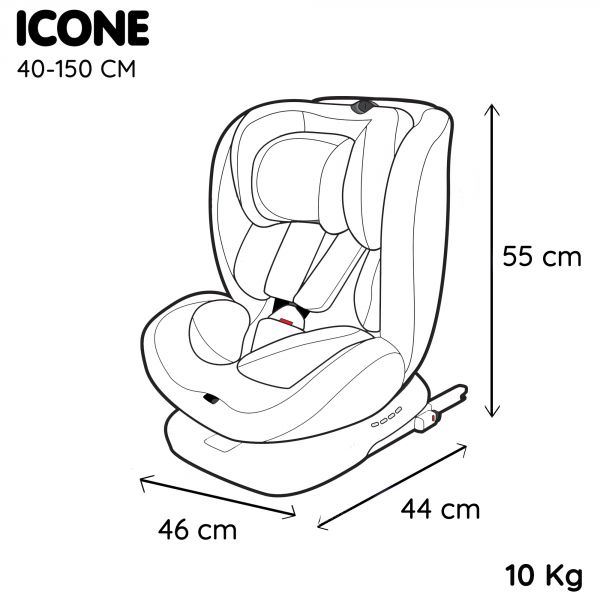 Siège auto Icone pivotant 360° I-Size