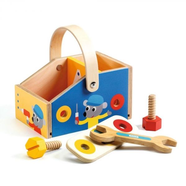 Boîte à outils pour enfant en bois Minibrico