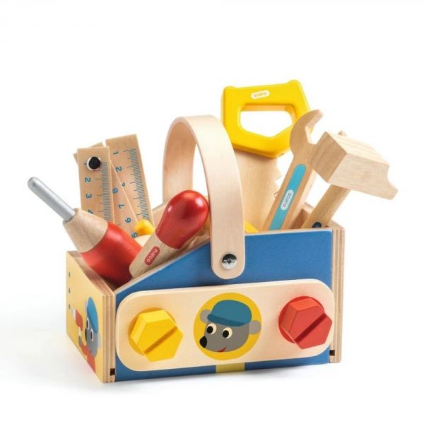 Boîte à outils pour enfant en bois Minibrico