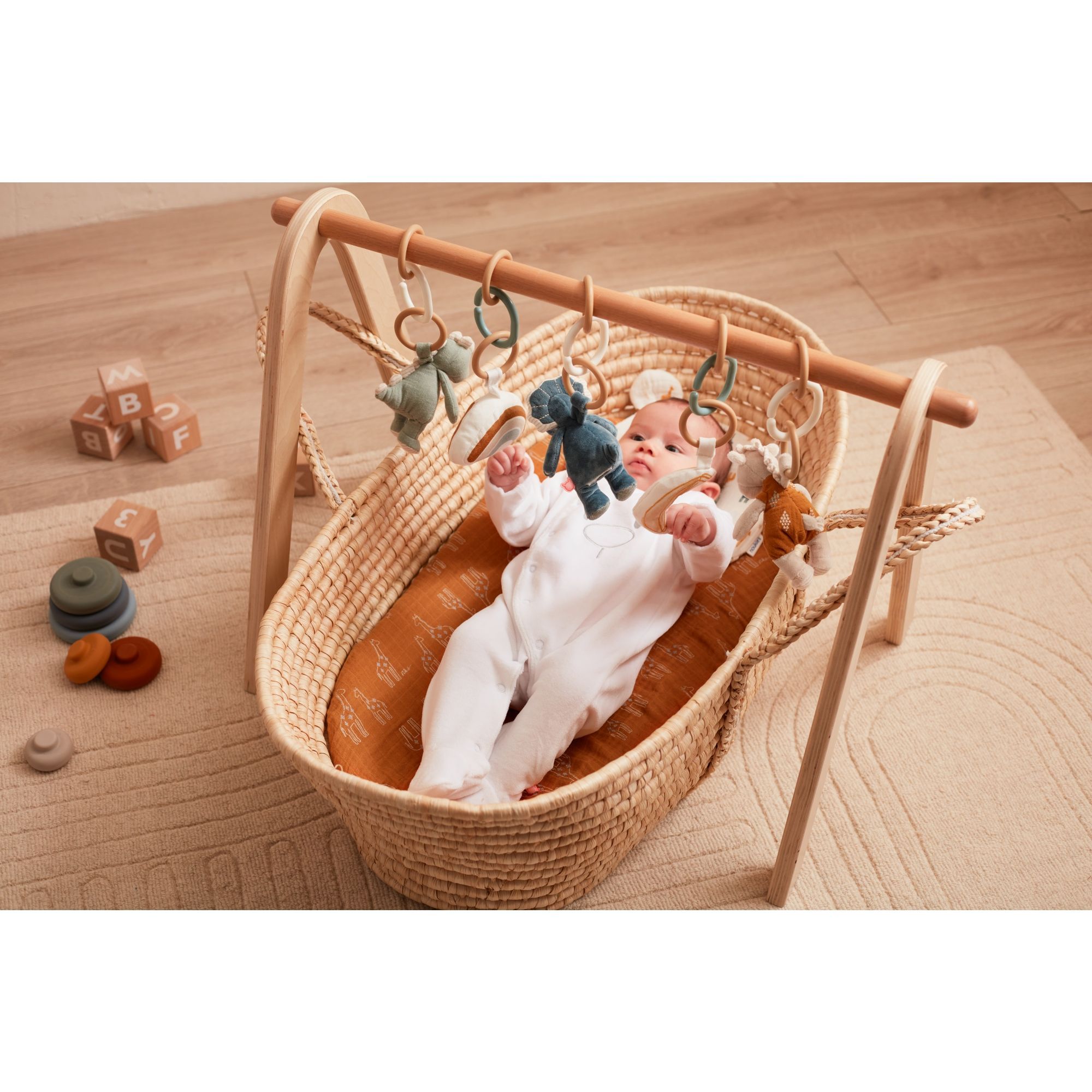 Arche de jeux universel en bois, pour développer l'éveil de bébé