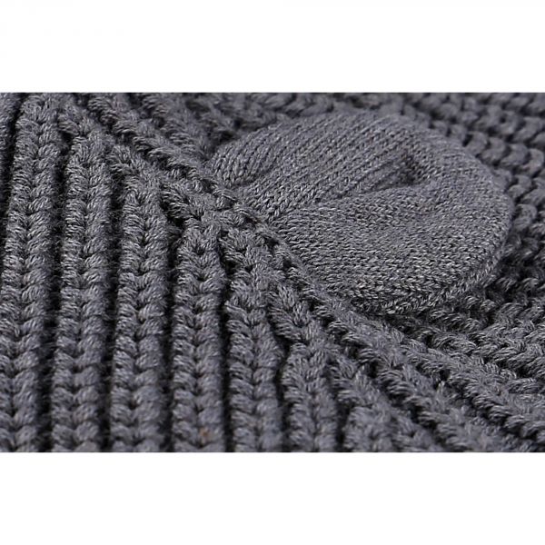 Mantelet tricot bio Gris 12 mois