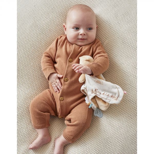 Combi pilote tricot Caramel - 9 mois