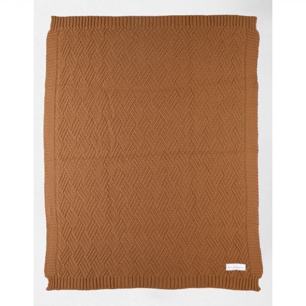 Couverture en tricot 75x100cm Sweet caramel - Mix and match