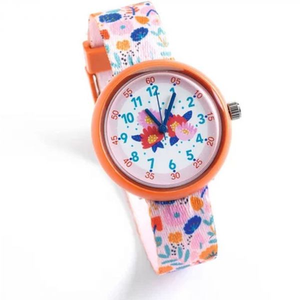 Montre des petits Ticlock Fleurs