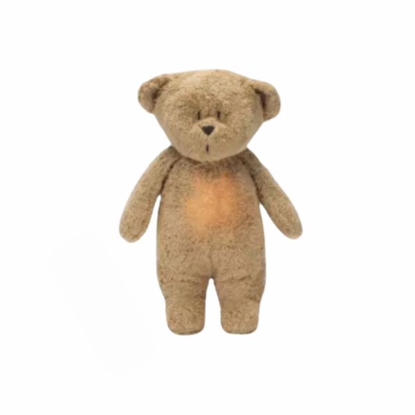 Peluche Veilleuse Ourson Nature Bio Cappuccino