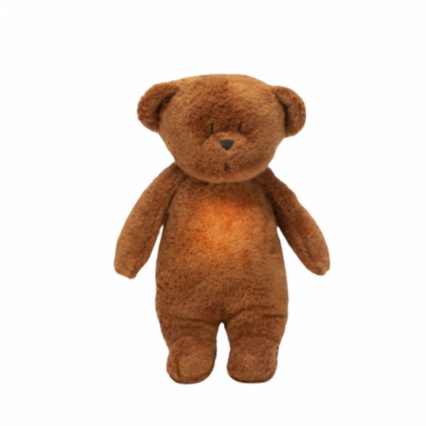 Peluche Veilleuse Ours Nature Bio Caramel