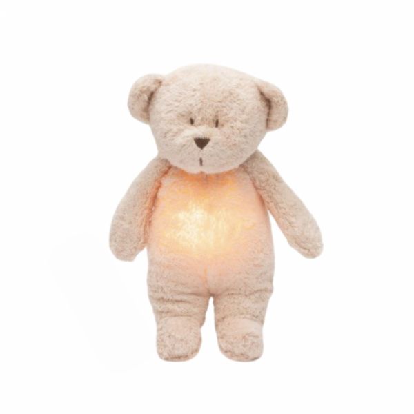 Peluche Veilleuse Ours Nature Bio Rose Blush