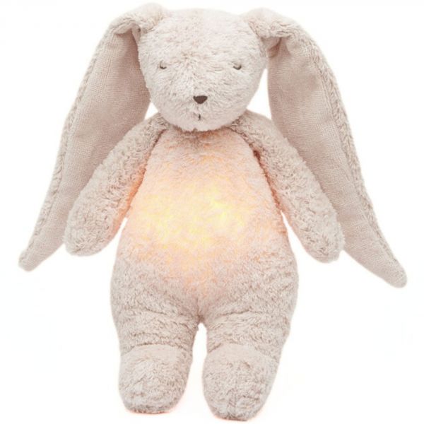 Veilleuse lapin nature bio avec sons & lumières rose