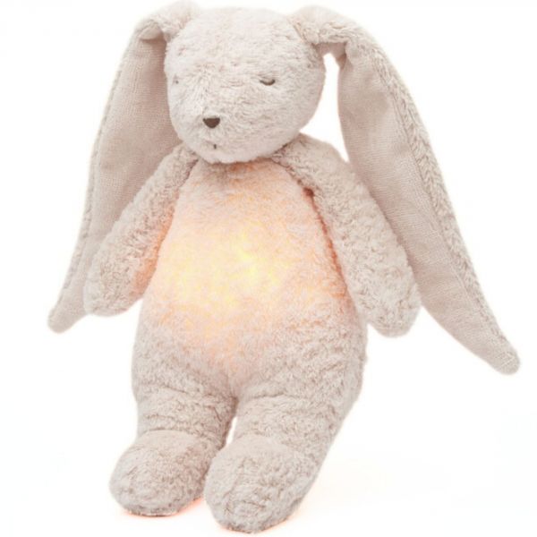 Veilleuse lapin nature bio avec sons & lumières rose