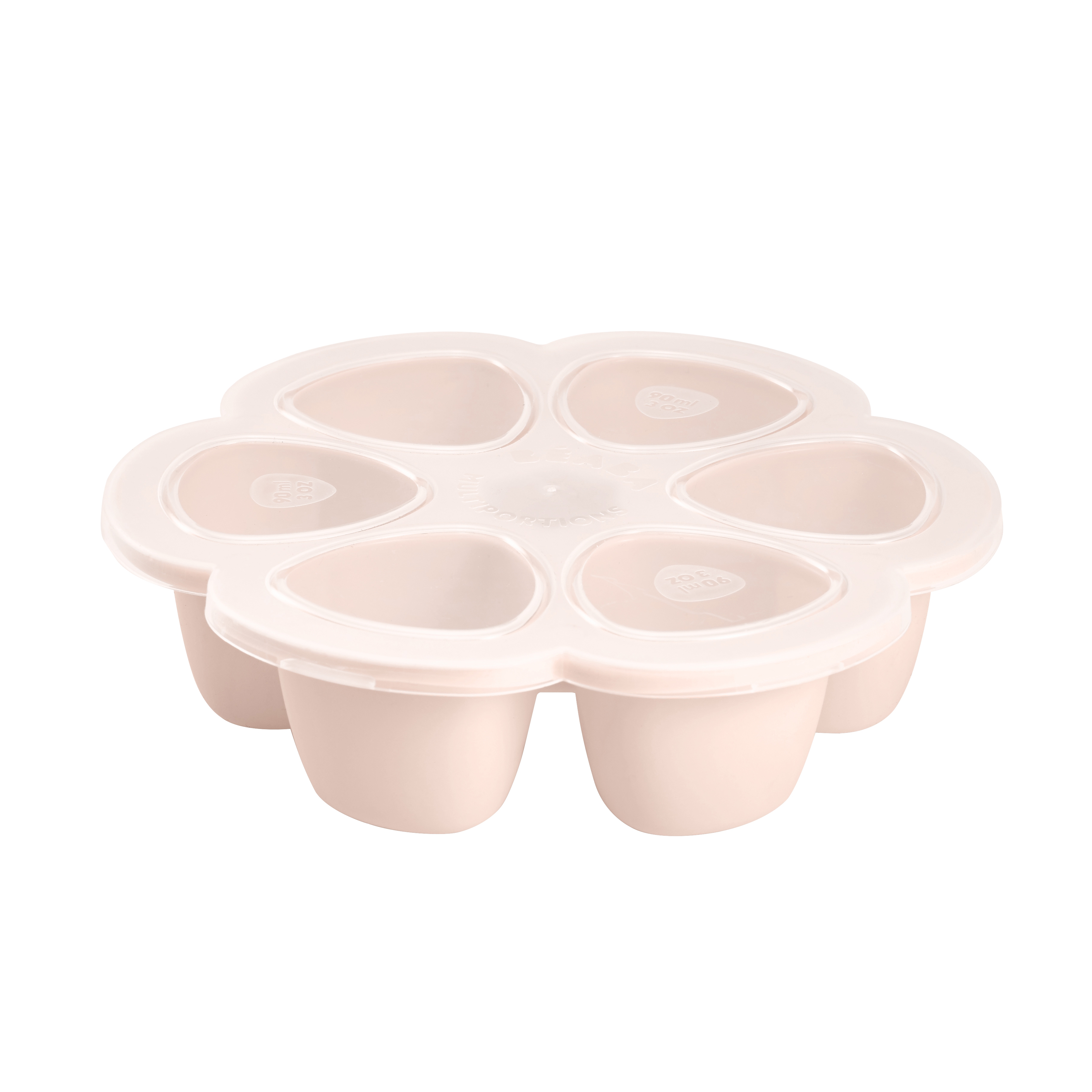 Moule multiportions silicone 6 x 90 ml pink - Made in Bébé