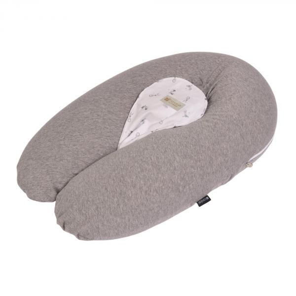 Coussin d'allaitement Multirelax+ Jersey Gris chiné / Lapins