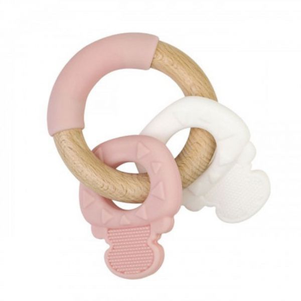 Anneau de dentition Silicone Rose