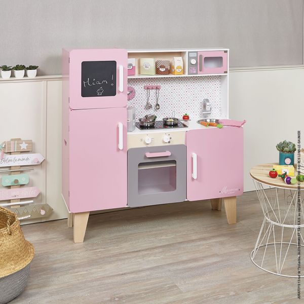 Maxi cuisine enfant en bois Macaron