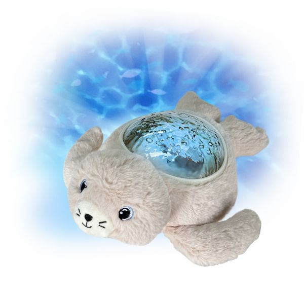 Peluche veilleuse bébé projection Phoque Aqua Dream