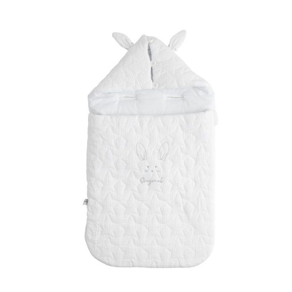Nid d'ange coton bio Cozy 0-3 mois - Gold stella night blue - Made in Bébé