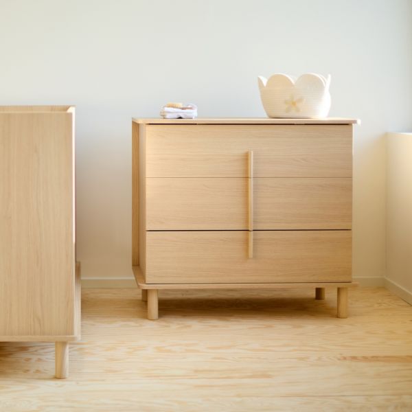 Commode Nordica naturel avec plan à langer