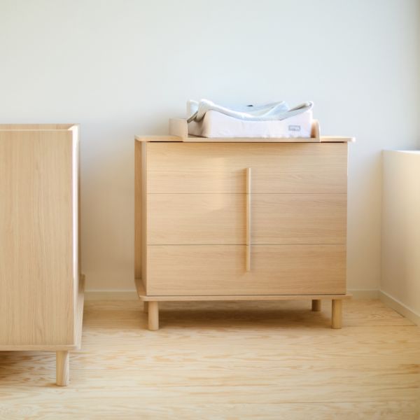 Commode Nordica naturel avec plan à langer