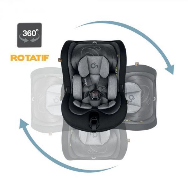 Siège auto pivotant O3 Lite 360° isofix crème i-Size