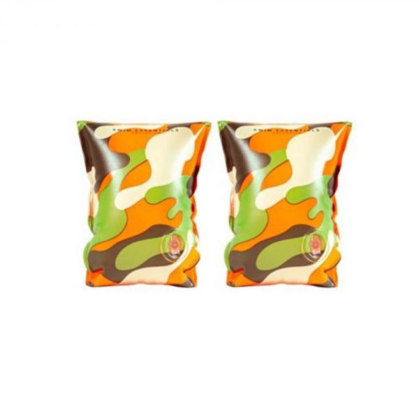 Brassards piscine enfant 2-6 ans - Orange camouflage