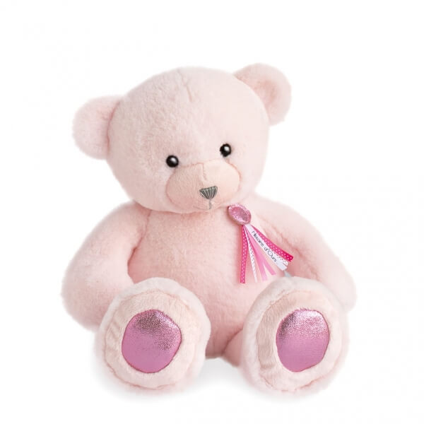 ours en peluche rose