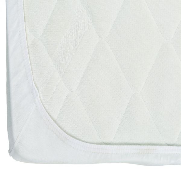 Pack Matelas bébé climatisé + alèse blanc + drap housse blanc - 60x120 cm