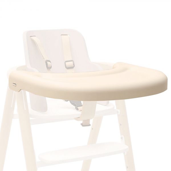 Pack chaise haute TOBO Natural + baby set Natural + tablette blanche