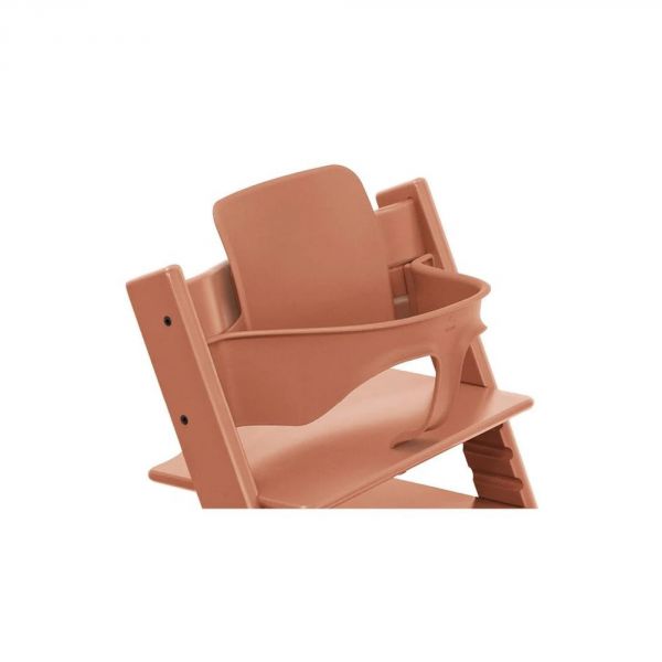 Pack chaise haute Tripp Trapp + baby set + tablette Terracotta