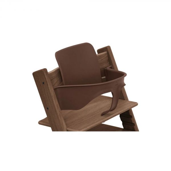 Pack chaise haute Tripp Trapp + baby set + tablette Chêne brun chaud