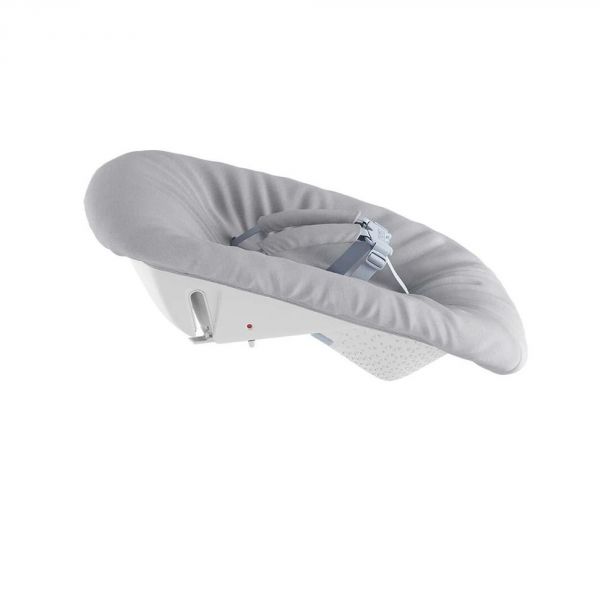 Pack chaise haute Tripp Trapp Hêtre Fjord Blue + Newborn gris