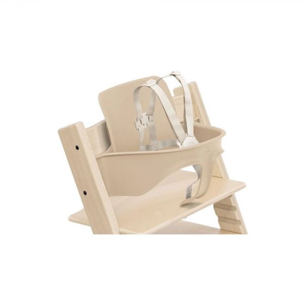 Pack complet Chaise haute Tripp Trapp Naturel + Newborn set + Tablette (harnais et baby set offert)