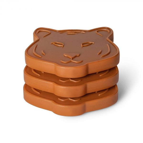 Lot de 3 blocs de glace Tigre