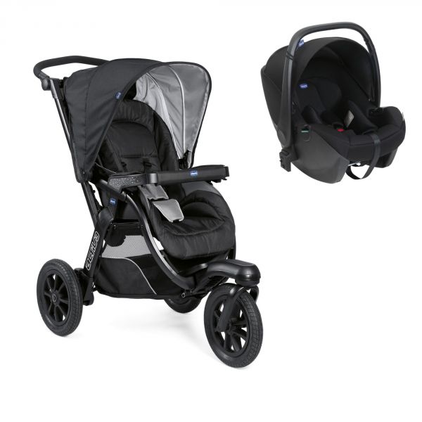 Poussette duo Activ3 Jet Black + Siège auto Kory i-Size