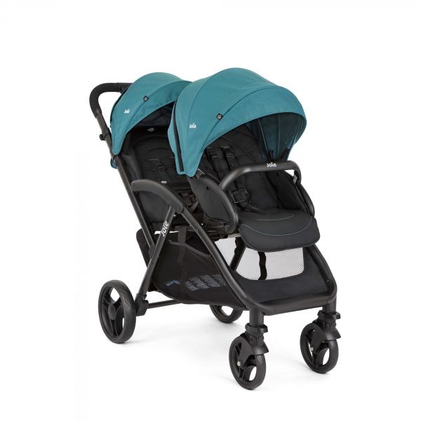 Poussette duo Evalite double Capri + siège auto i-Jemini Eclipse