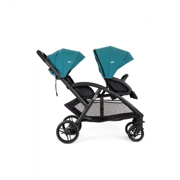 Poussette duo Evalite double Capri + siège auto i-Jemini Eclipse