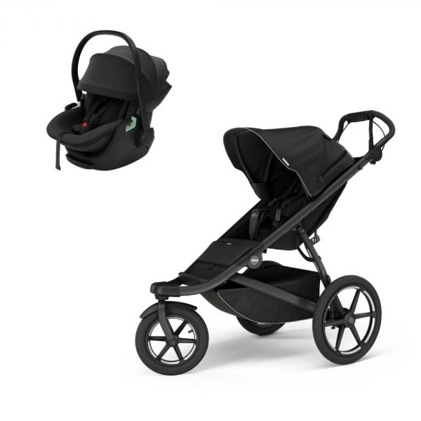 Poussette duo Urban Glide 3 Black + siège auto Maple Black