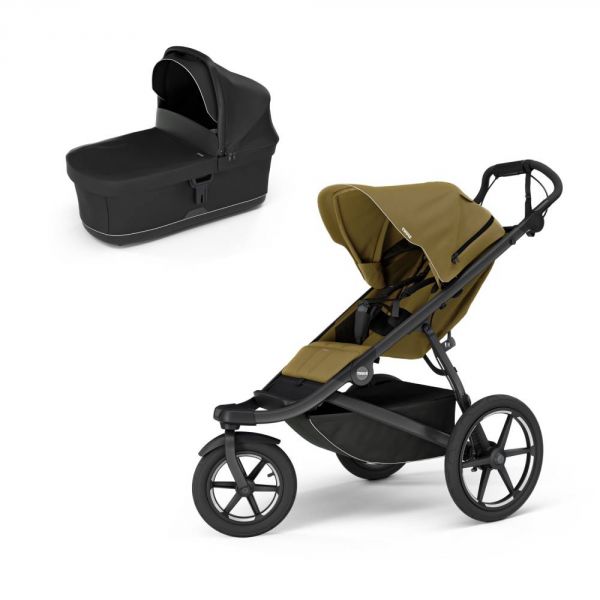 Poussette duo Urban Glide 3 Nutria + nacelle Urban Glide Black