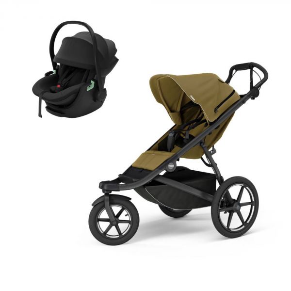 Poussette duo Urban Glide 3 Nutria + siège auto Maple Black