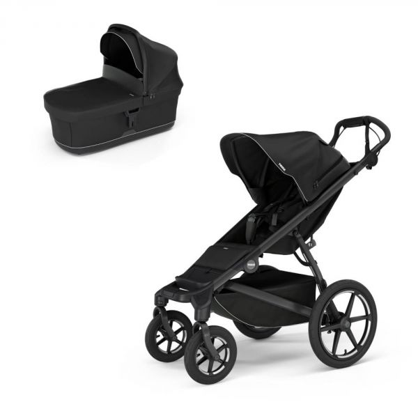 Poussette duo Urban Glide 4 Black + nacelle Urban Glide Black