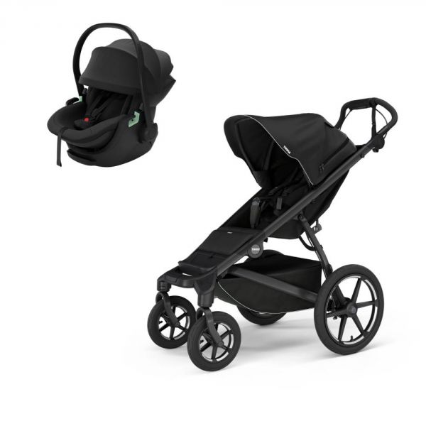 Poussette duo Urban Glide 4 Black + siège auto Maple Black