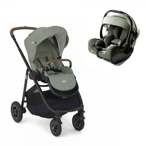 Poussette duo Versatrax Laurel + siège auto i-Jemini Pine