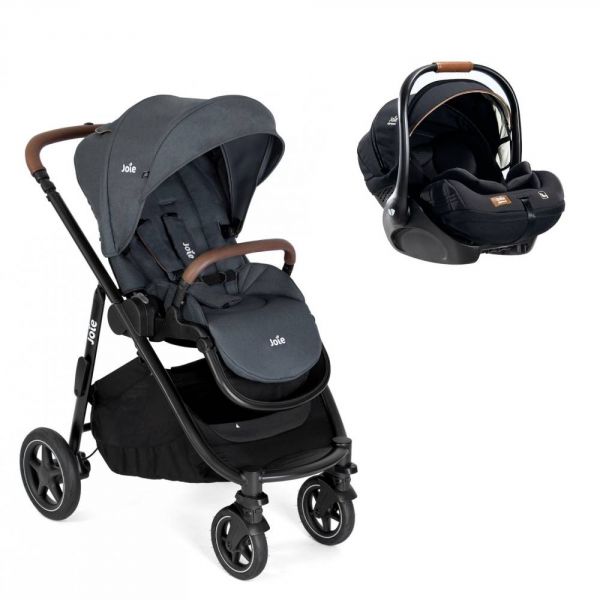 Poussette duo Versatrax Moonlight + siège auto i-Level Recline Eclipse