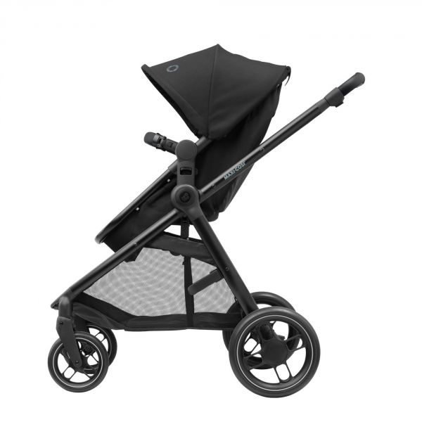 Poussette trio Zelia 3 Essential Black + siège auto Cabriofix I-Size + nacelle